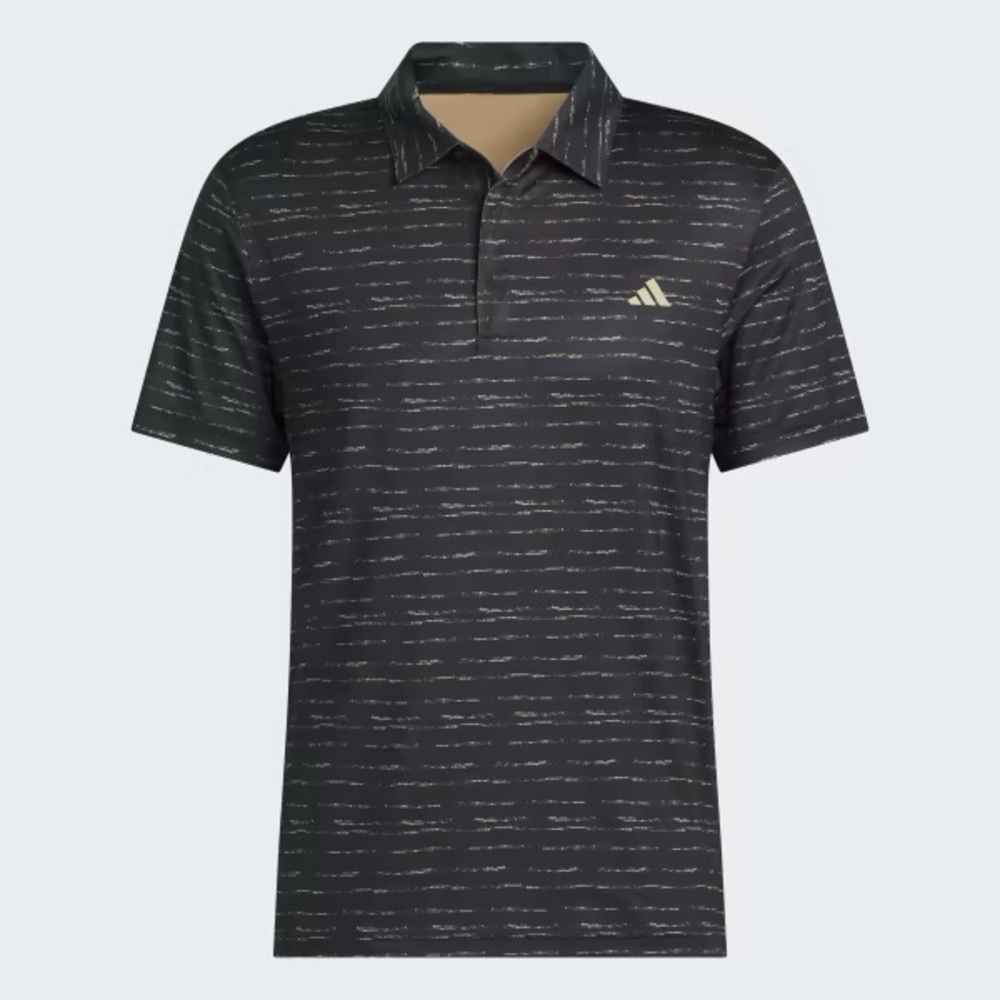 🚩ADIDAS STRIPE ZIP GOLF POLO SHIRT USXL